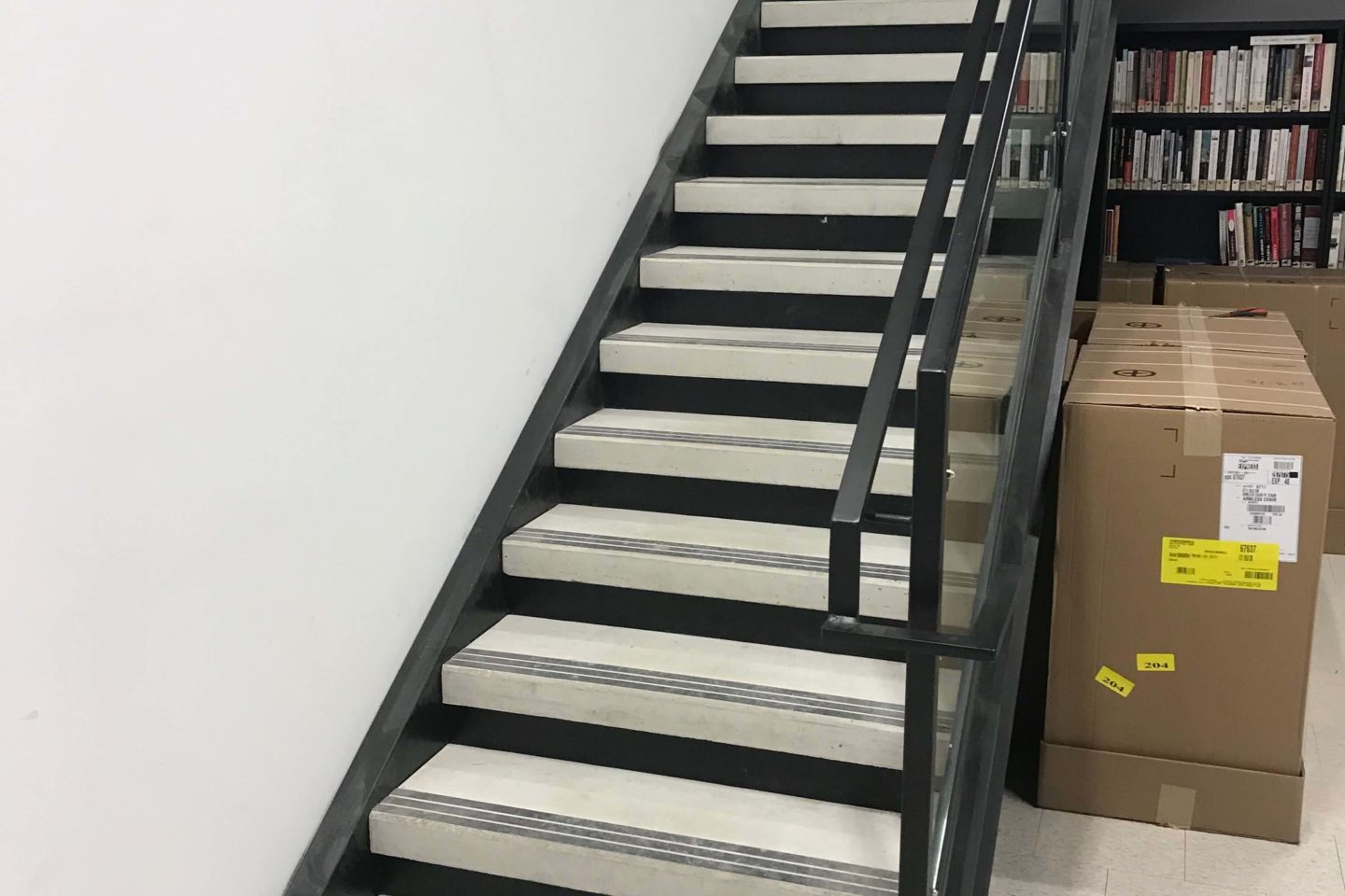 Precast concrete interior staircases